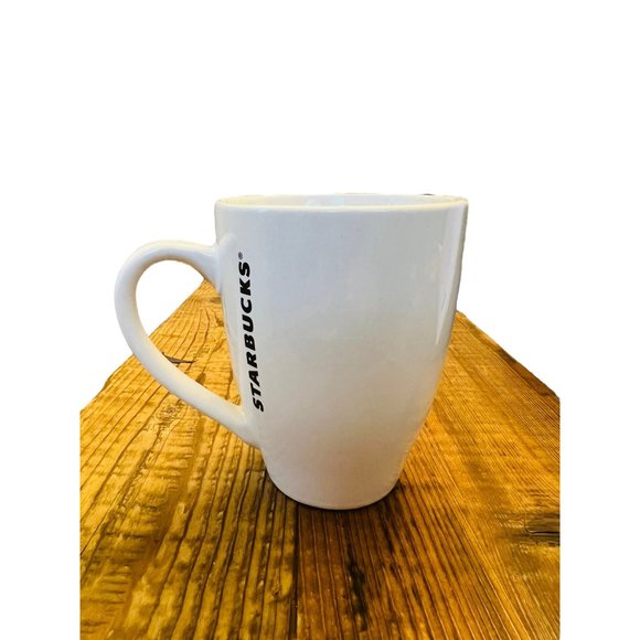 2011 Starbucks Coffee Co. Coffee Cup Mug 16 fl. oz. Green & White Logo - Picture 4 of 9